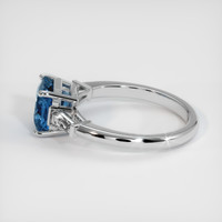 2.05 Ct. Sapphire Ring, 18K White Gold 4