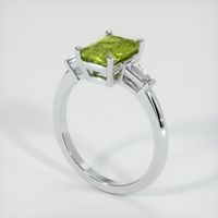 1.66 Ct. Sapphire Ring, 18K White Gold 2