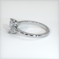 1.09 Ct. White Sapphire Ring, 18K White Gold 4