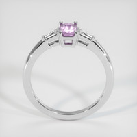 0.69 Ct. Purplish Pink Sapphire Ring, 18K White Gold 3