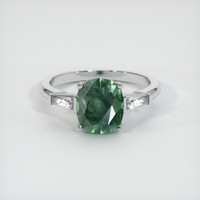 2.22 Ct. Sapphire Ring, 18K White Gold 1