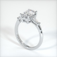 3.16 Ct. White Sapphire Ring, 18K White Gold 2