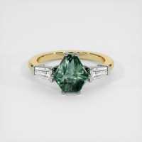 2.78 Ct. Sapphire Ring, 14K White & Yellow 1