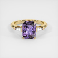 2.67 Ct. Purple Spinel Ring, 10K Yellow Gold 1