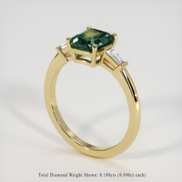 1.60 Ct. Bi Color Sapphire Ring, 10K Yellow Gold 2