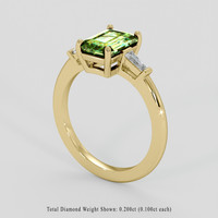 2.02 Ct. Bi Color / Parti Sapphire Ring, 10K Yellow Gold 2