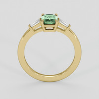 1.14 Ct. Green Sapphire Ring, 10K Yellow Gold 3
