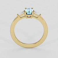 1.01 Ct. Blue Sapphire Ring, 10K Yellow Gold 3