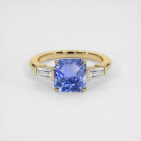 2.04 Ct. Blue Sapphire Ring, 10K Yellow Gold 1