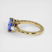 2.04 Ct. Blue Sapphire Ring, 10K Yellow Gold 4