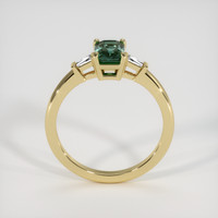 1.14 Ct. Bluish Green Sapphire Ring, 10K Yellow Gold 3