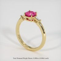 0.81 Ct. Gemstone Ring, 14K Yellow Gold 2