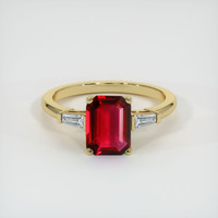 1.48 Ct. Ruby Ring, 14K Yellow Gold 1