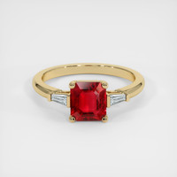 1.26 Ct. Ruby Ring, 14K Yellow Gold 1