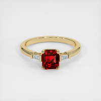 1.65 Ct. Ruby Ring, 14K Yellow Gold 1