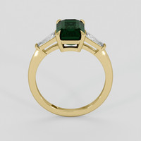 3.41 Ct. Bluish Green Sapphire Ring, 14K Yellow Gold 3