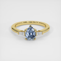 1.10 Ct. Sapphire Ring, 14K Yellow Gold 1