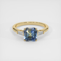 2.06 Ct. Bi Color Sapphire Ring, 14K Yellow Gold 1