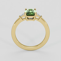 1.41 Ct. Green Sapphire Ring, 14K Yellow Gold 3