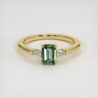 0.98 Ct. Sapphire Ring, 14K Yellow Gold 1