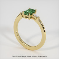 0.98 Ct. Sapphire Ring, 14K Yellow Gold 2
