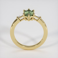 1.20 Ct. Green Sapphire Ring, 14K Yellow Gold 3
