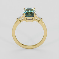 3.55 Ct. Bi Color Sapphire Ring, 14K Yellow Gold 3