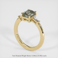 2.14 Ct. Sapphire Ring, 14K Yellow Gold 2