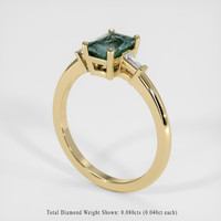 1.02 Ct. Sapphire Ring, 14K Yellow Gold 2