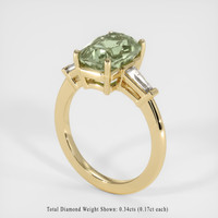 3.80 Ct. Sapphire Ring, 14K Yellow Gold 2