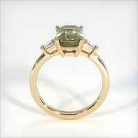 2.65 Ct. Greenish Brown Sapphire Ring, 14K Yellow Gold 3