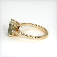 2.65 Ct. Greenish Brown Sapphire Ring, 14K Yellow Gold 4