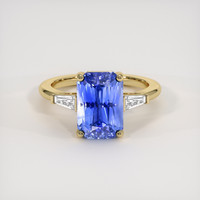 4.67 Ct. Blue Sapphire Ring, 18K Yellow Gold 1