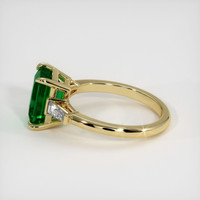 2.90 Ct. Emerald Ring, 18K Yellow Gold 4