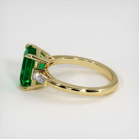 2.71 Ct. Emerald Ring, 18K Yellow Gold 4
