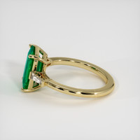 2.29 Ct. Emerald Ring, 18K Yellow Gold 4