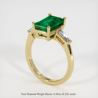 2.34 Ct. Emerald Ring, 18K Yellow Gold 2