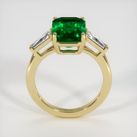 3.19 Ct. Emerald Ring, 18K Yellow Gold 3