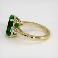 3.19 Ct. Emerald Ring, 18K Yellow Gold 4