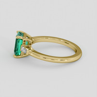 1.63 Ct. Emerald Ring, 18K Yellow Gold 4