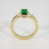 1.27 Ct. Emerald Ring, 18K Yellow Gold 3