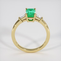 1.22 Ct. Emerald Ring, 18K Yellow Gold 3