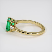 1.22 Ct. Emerald Ring, 18K Yellow Gold 4