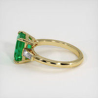 2.63 Ct. Emerald Ring, 18K Yellow Gold 4