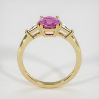1.69 Ct. Pink Sapphire Ring, 18K Yellow Gold 3