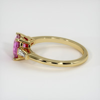 1.69 Ct. Pink Sapphire Ring, 18K Yellow Gold 4