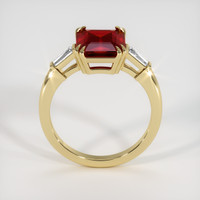 3.41 Ct. Ruby Ring, 18K Yellow Gold 3