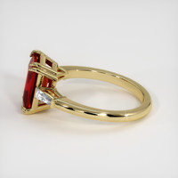 3.41 Ct. Ruby Ring, 18K Yellow Gold 4