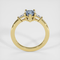 1.10 Ct. Blue Sapphire Ring, 18K Yellow Gold 3
