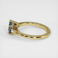 1.10 Ct. Blue Sapphire Ring, 18K Yellow Gold 4